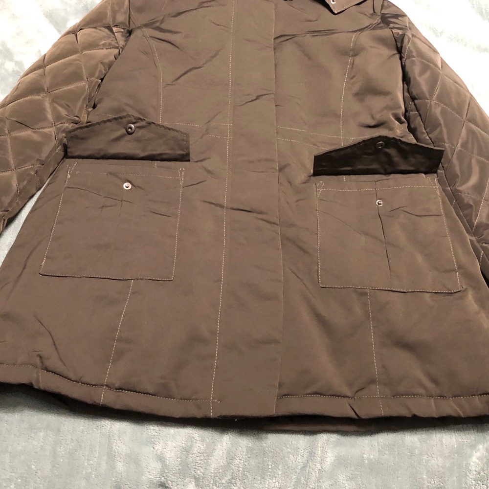 Coalition LA heavyweight quilted arm jacket olive - Picture 3 of 12